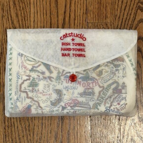 Catstudio Wisconsin Dish Bar & Hand Towel Great for Kitchen, Bar, & Bathroom NEW - Picture 1 of 8